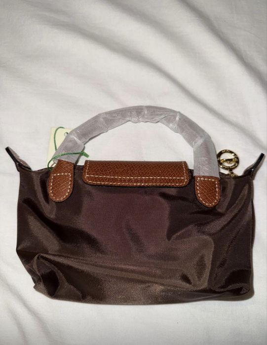 Mini LongChamp castanha.