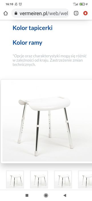 Lory taboret prysznicowy