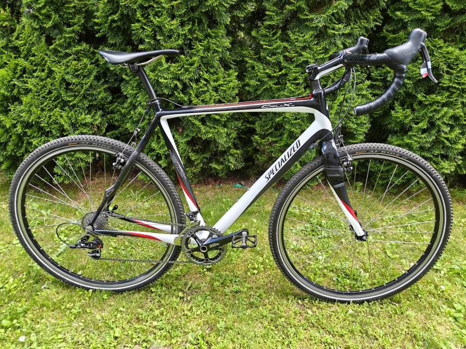 Gravel Specjalized Crux Pro fulla carbon Sram Red 2x10 rama  23" waga 9,7kg super stan