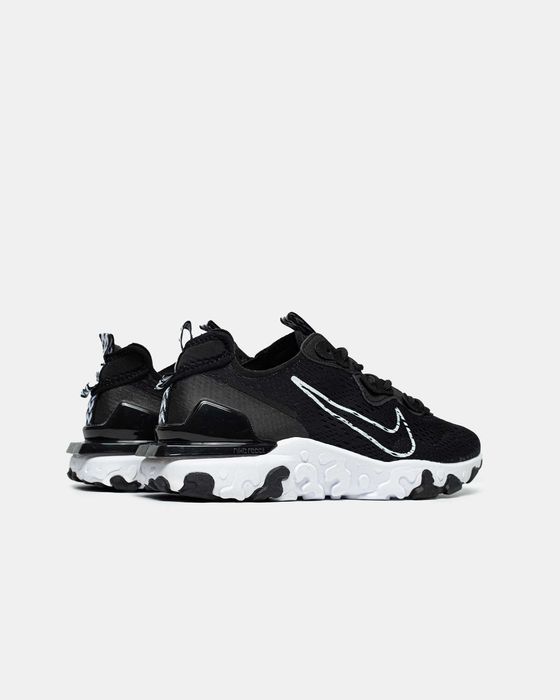 Чоловічі кросівки Nike React Vision "Black/White" v2. Розміри 40-45