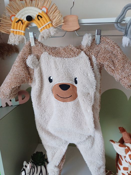 Kombinezon/pajacyk miś na napki r.74