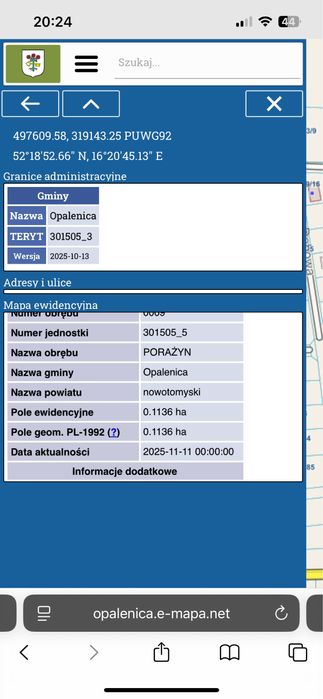 Dzialka budowlana