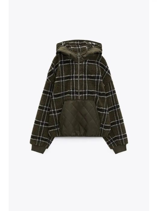 Куртка худі хакі зелена Zara S-ка