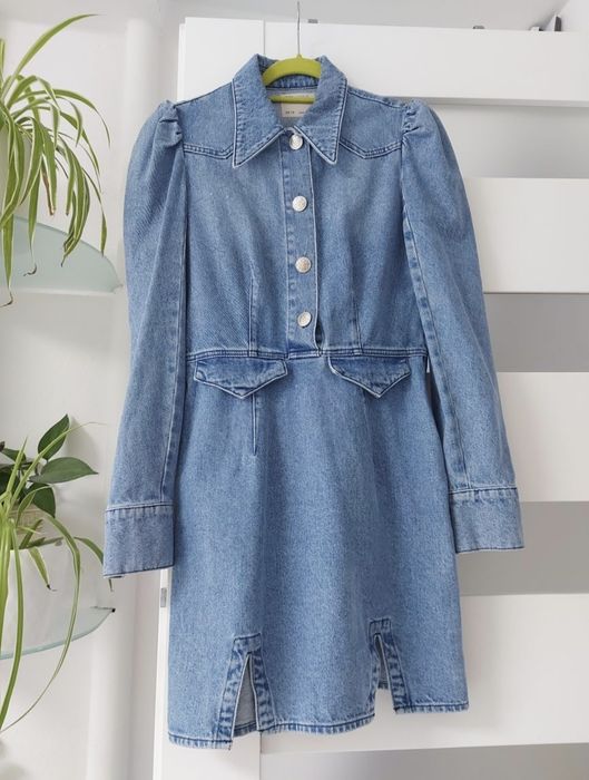Asos M jeansowa sukienka tuba piękna nowa niebieska bawełna codzień