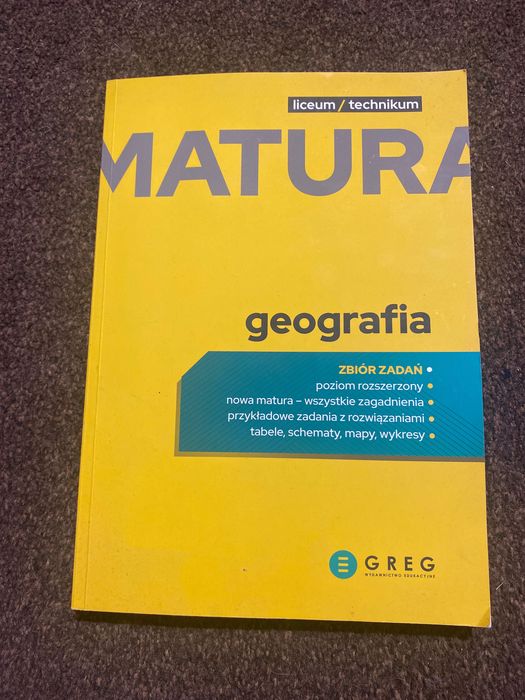 Matura Geografia Wydawnictwo Greg liceum / technikum