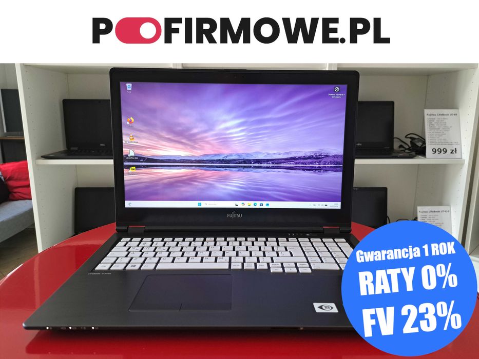 Laptop 15" Fujitsu LifeBook U758 i5-8gen 8GB Win11 256SSD Dotykowy FullHD IPS USB-C HDMI LTE Gwarancja 12mc Faktura 23% PoFirmowe.pl