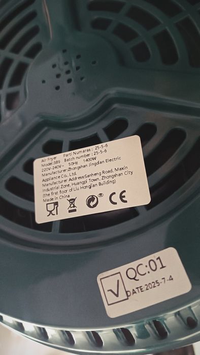 AirFryer – Stan idealny! ​Moc: 1400W zielony frytkownica piekarnik