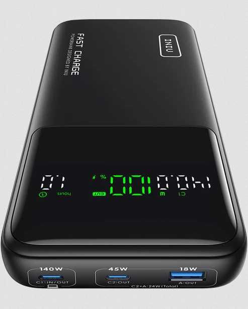 Павербанк INIU B64 140W, 27000 mAh (для ноутбука/телефона)