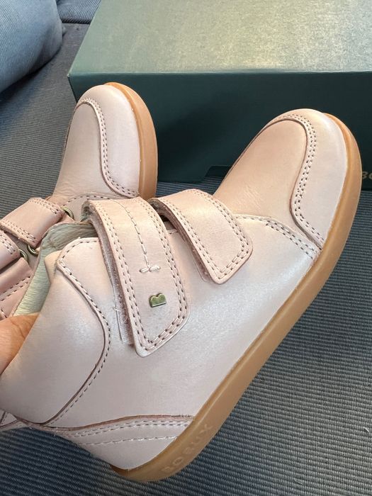 trzewiki skórzane Bobux Timber różowe puder  za kostkę roz 29/19,3 cm