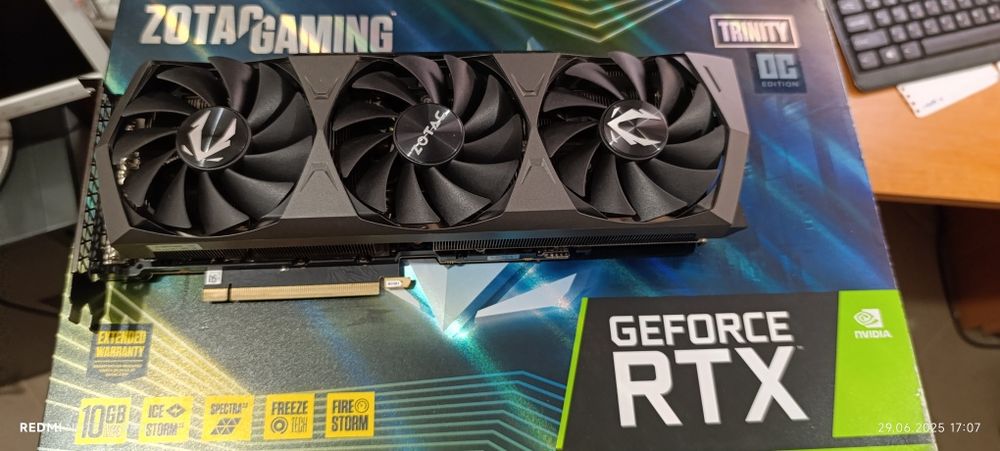 Відеокарта Zotac RTX 3080 Trinity OC 10 Gb