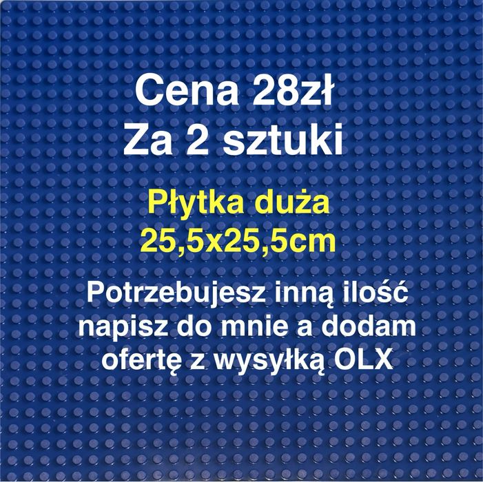 Płytki konstrukcyjna  kompatybilna z LEGO polecam 6 sztuk