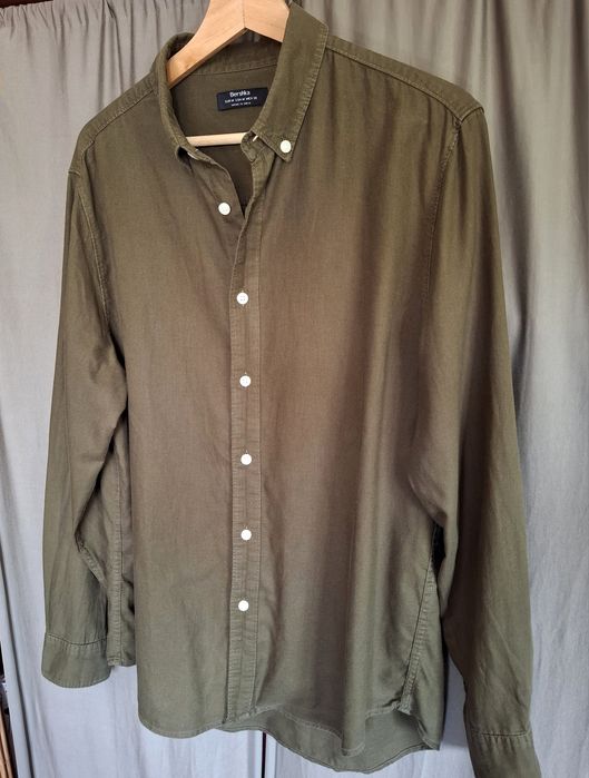 Camisa Homem verde caqui