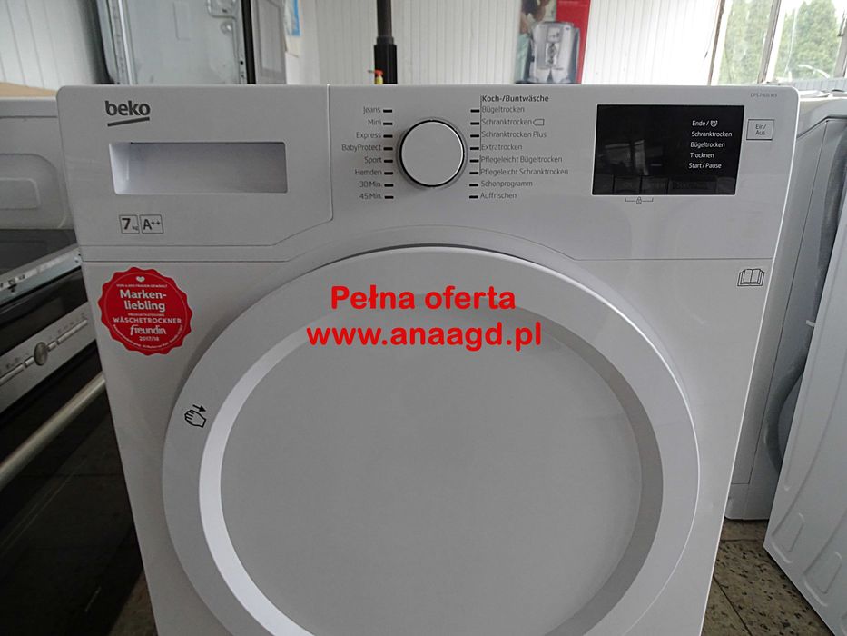 Suszarka BEKO DPS 7405 W3 Pompa Ciepła GWARANCJA! Duży Wybór AGD
