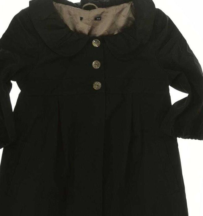 Atmosphere płaszcz angielski czarny 16 44 46 kołnierz bebe!