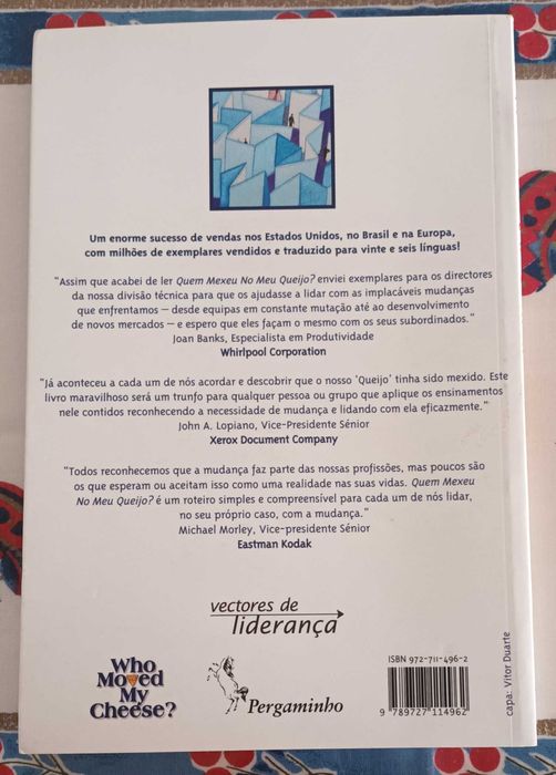 Livro " Quem mexeu no meu queijo"