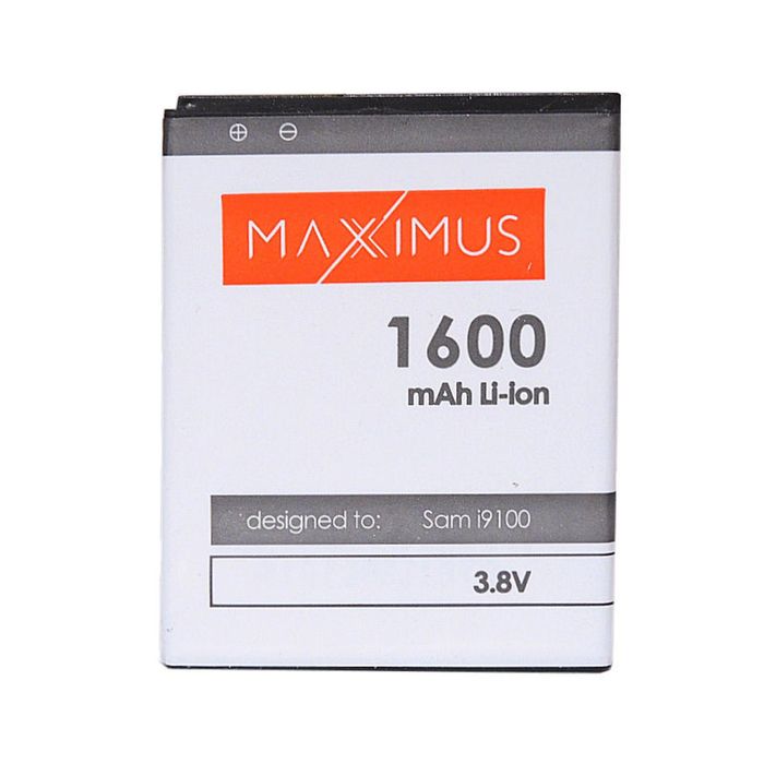 Bateria Maxximus do Samsunga i9100 S2 1600mAh