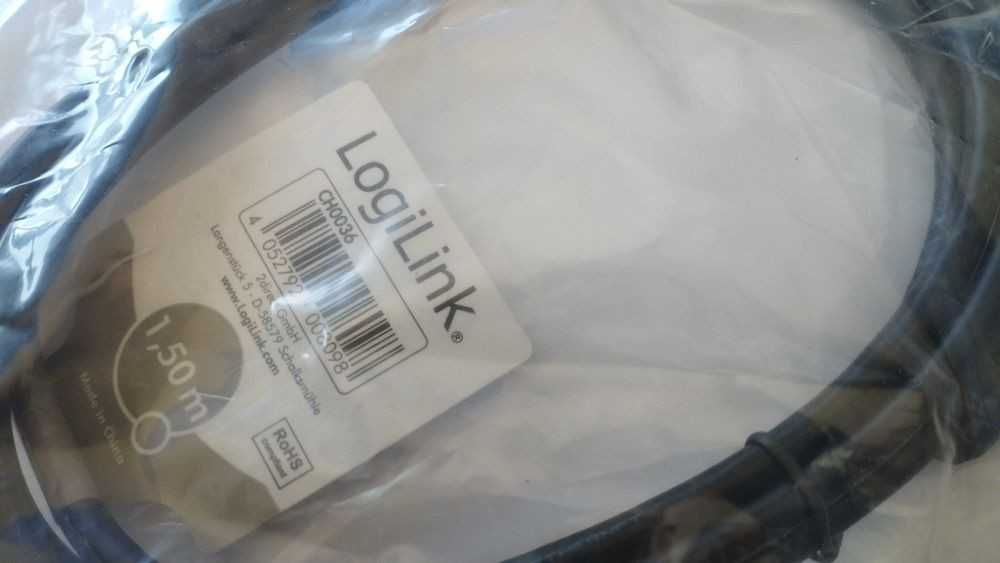 NOVO - Cabo LogiLink HDMI v1.4 1080p 1,50m - SELADO
