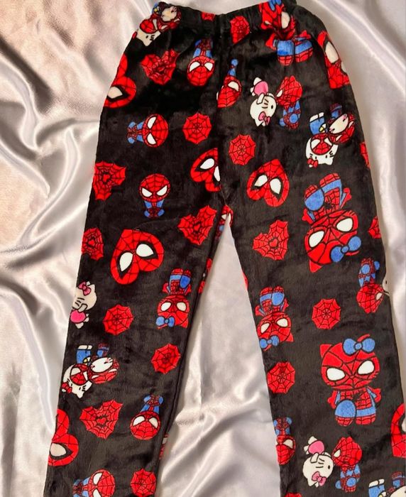 Плюшеві штани Hello Kitty, піжамні штани з Hello kitty, піжама