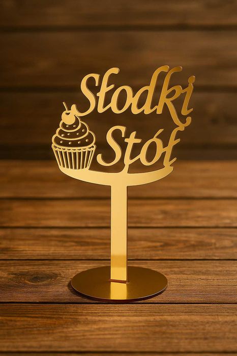 Tabliczka Na Stół Informacyjna Słodki Stół Dekoracje Weselne