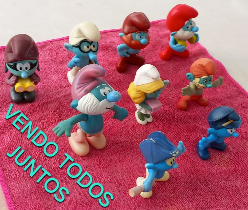 CRIANÇA BRINCAR ou COLECÇÃO os STRUMPFS ou SMURFS. Casa Quarto Sala Cozinha Colecionar.