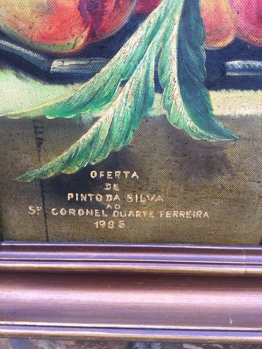 Pintura a óleo Pinto da Silva Assinada 1986 Original