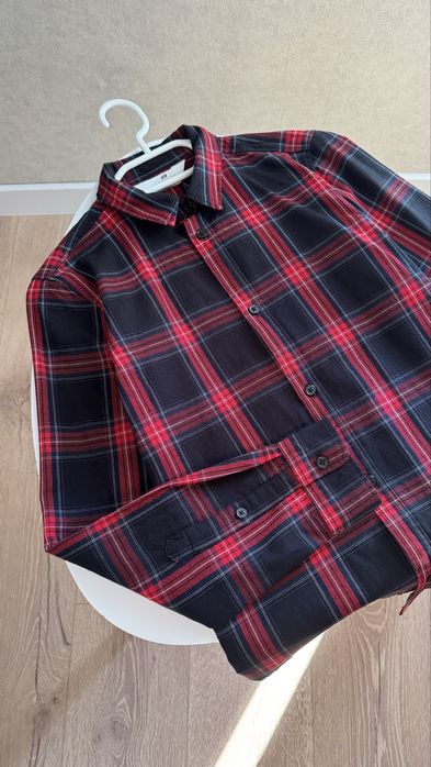 Сорочка рубашка в клітинку H&M нова розмір 152 для хлопчика 10-12 р