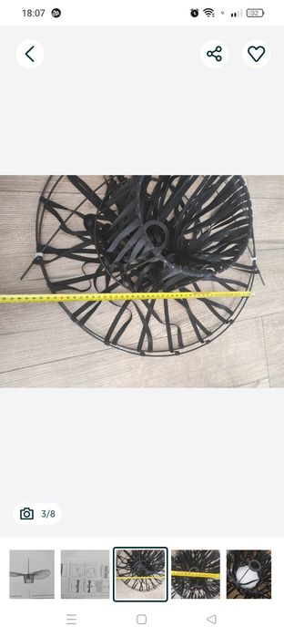 Lampa kapelusz designerska design nowoczesna sufitowa