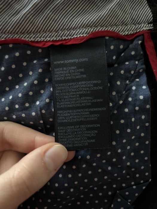 Calças castanhas escuras Bombazine Tommy Hilfiger