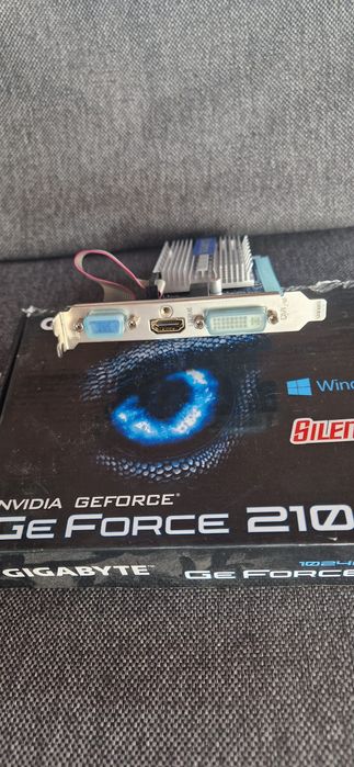 Sprzedam kartę graficzną GeForce 210 1gb silent od gigabyte
