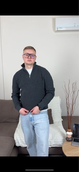 Мужская кофта полузамок H&M