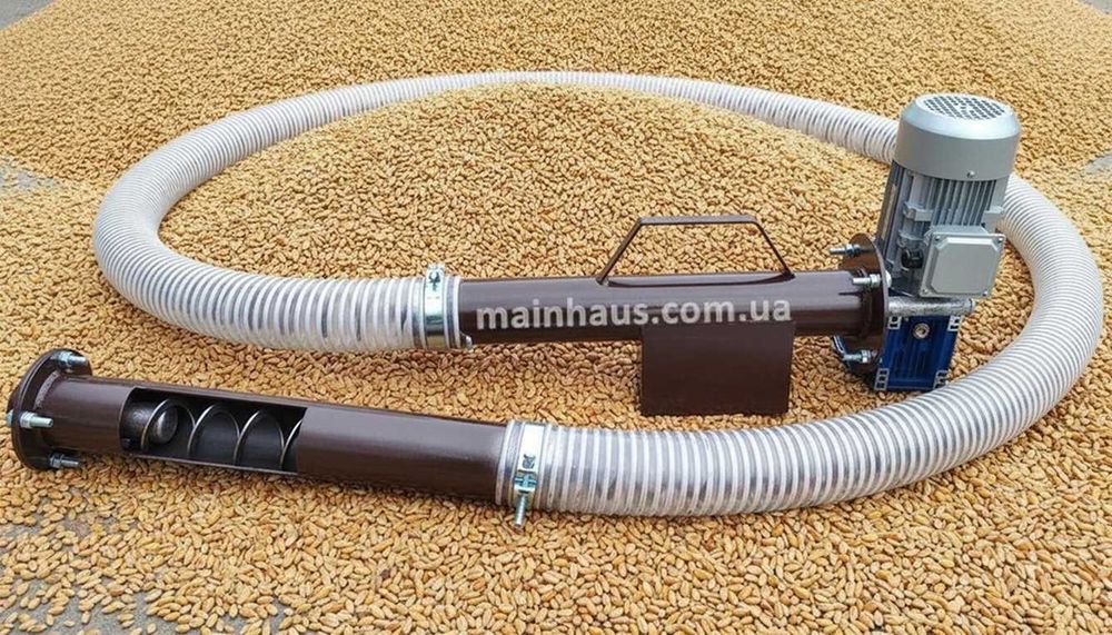 для подачі корму тварин гибкий шнек гнучкий Haвaнтaжyвач зepнa