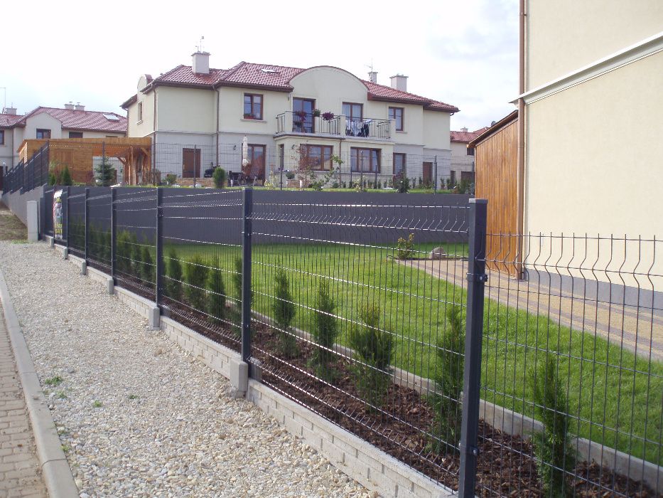 Ogrodzenie panelowe 123 cm Fi 4 - komplet !