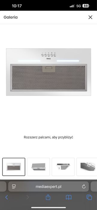 Okap Amica biały