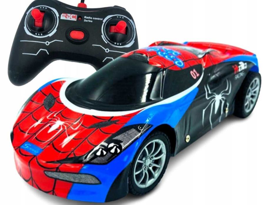 Auto sportowe na pilot Samochód sportowy spiderman