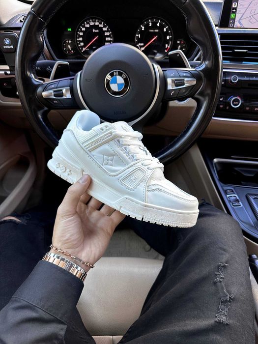 Кросівки Louis Vuitton Trainer Sneaker White Кроссовки Луи Витон 36, 37, 42, 44, 45