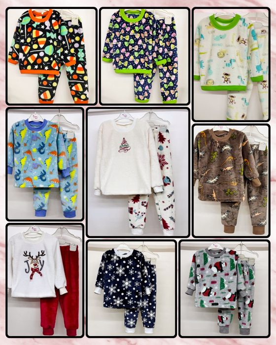 Розпродаж зимових  піжам, тканина  махра-вельсофт