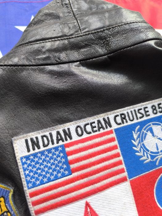 Kurtka Top Gun męska czarna 2022 Maverick skórzana L XL pilotka G1