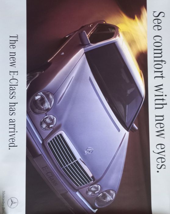 Plakat samochodu Mercedes- Benz E-class .Nowe.