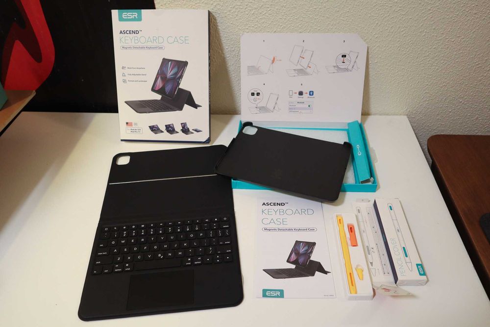 ESR Ascend Teclado EN capa iPad 11" + capa Apple Pencil 2