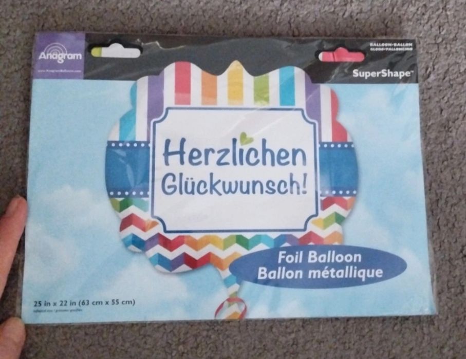Balon foliowy Herzlichen Glückwunsch Anagram