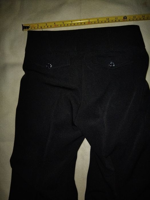 Брюки чёрные для школьницы прямые с карманами