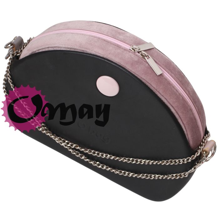 organizer do OBAG MOON LIGHT welur brudny róż puder 2 kieszenie OMAY