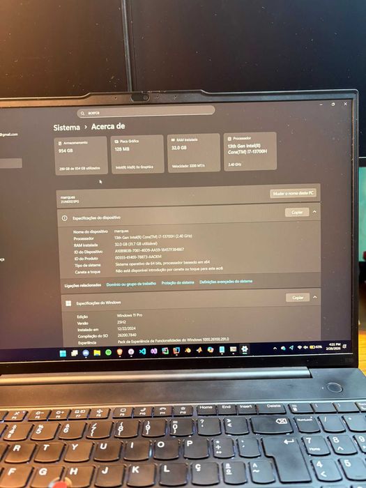Portatil Lenovo ThinkPad E16 Gen1