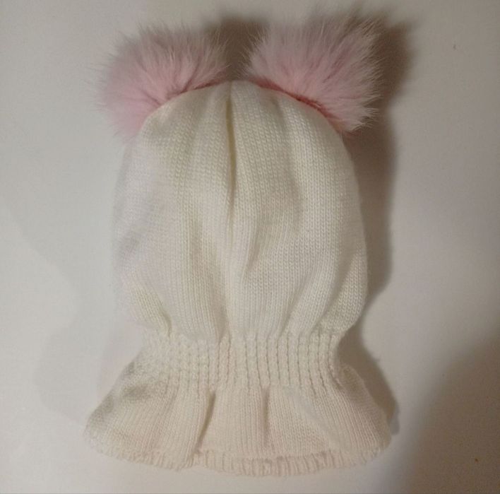 Нова зимова шапка-шолом для дівчинки 42-46