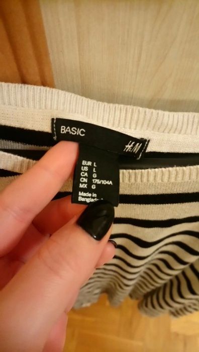 Sweterek w paski H&M rozmiar 2XL/3XL