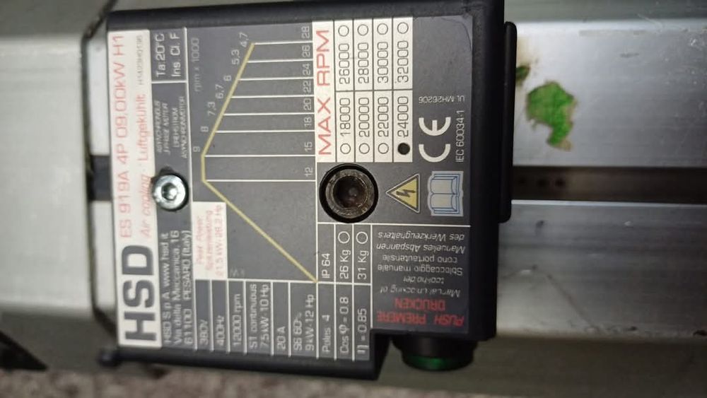 Elektrowrzeciono HSD 919 9kW