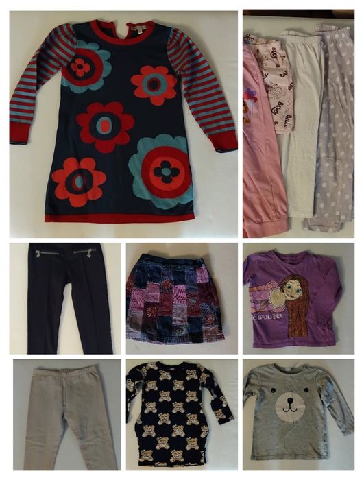 Paka ubranek dla dziewczynki 98 stan dobry+