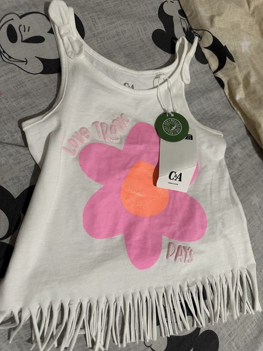 Майка топ з квіточкою  104-110