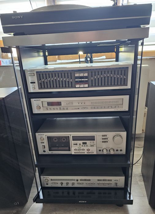 Zestaw Sony hi-fi, equalizer, kolumny G1 ,gramofon,technics