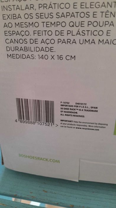 Sapateira para 50 pares de sapatos NOVA